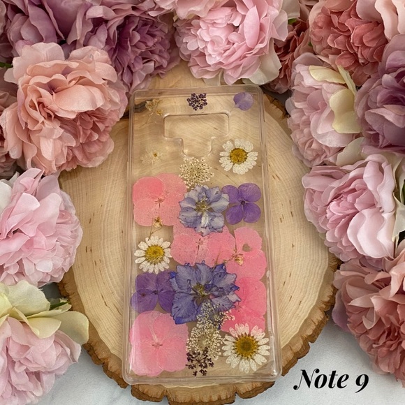 Beautiful Hand Pressed Flower Samsung Galaxy Note 9 Phone Case - Picture 9 of 15